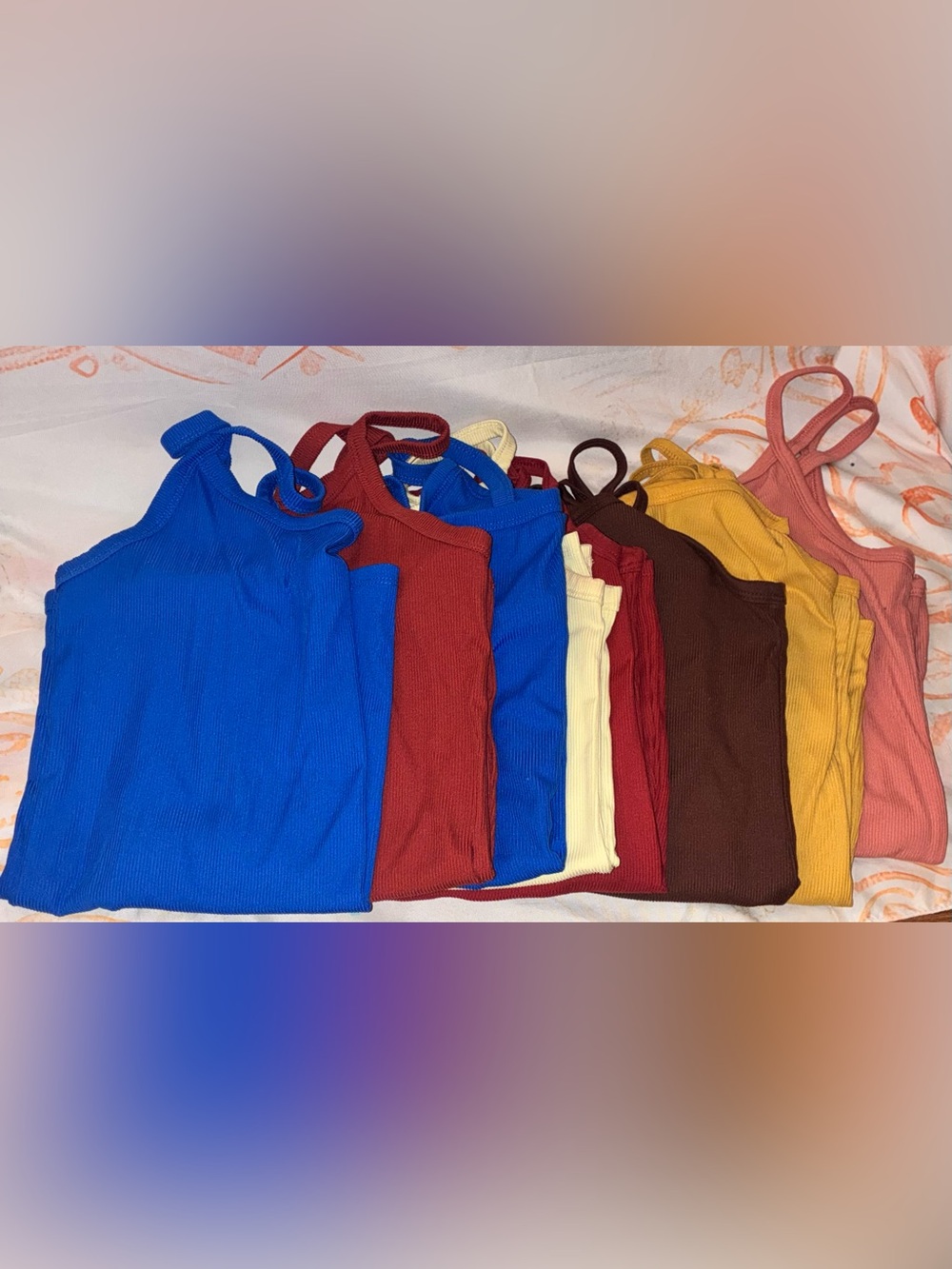 8 No Boundaries Ribbed Tank Tops - in Multi Colors